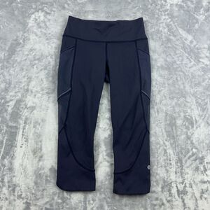Lululemon Home Stretch Crop 19" Womens Size 4 Leggings Midnight Navy Blue